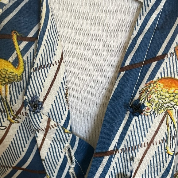 Gucci ostrich printed lightweight button shirt - Picture 3 of 8